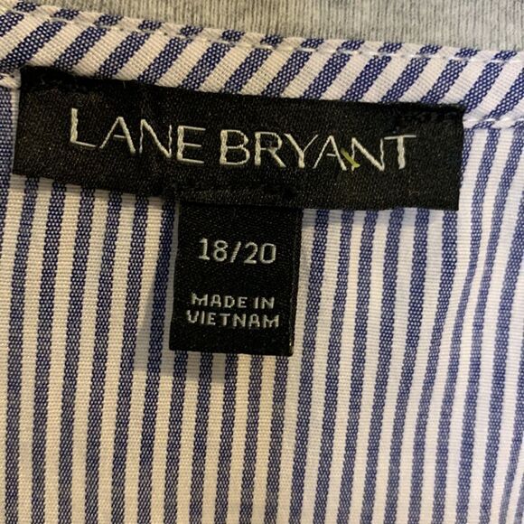 Lane Bryant grey and black lace overlay sleeves top 18/20 - Picture 5 of 9